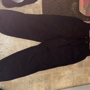 Fashionable black windbreaker jogger